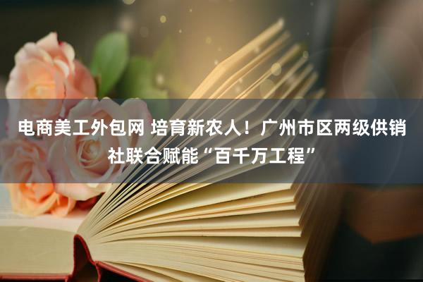 电商美工外包网 培育新农人！广州市区两级供销社联合赋能“百千万工程”